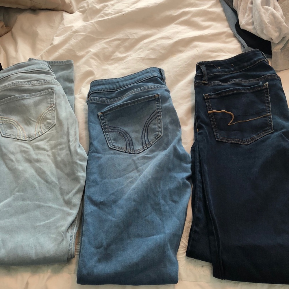 Hollister and American eagle skinny jeans/jegging